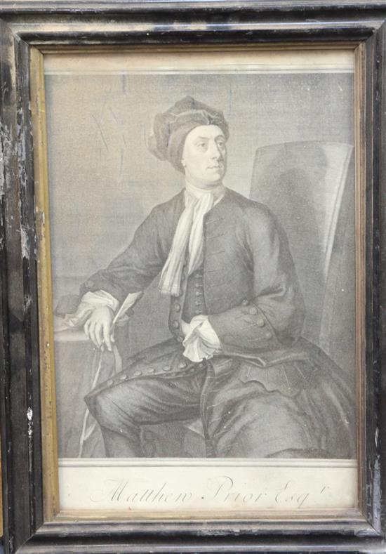 Seven assorted engravings Largest 17 x 10in.